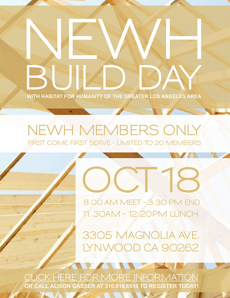 Los Angeles Founding NEWH Community Service Event NEWH